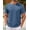 Blue, variant on Mens Cotton Muscle T Shirt Crew Neck Slim Fit Gym Training Workout T Shirt