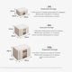 thumbnail image 2 of Caja de almacenamiento de algodón y lino, plegable, gruesa, resistente a la humedad, para ropa, colcha, caja para acondicionar ropa, 2 of 4