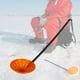 thumbnail image 4 of Pala para pesca en hielo, recogedor de escoria, mango de PP, diseño de gancho de cuchara, duradero para invierno negro y rojo anaranjado, 4 of 9