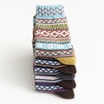 thumbnail image 6 of Winter Savings Clearance! Suokom Women Girls Strip Print Cotton Street Middle Tube Socks Stockings, 6 of 9
