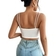 thumbnail image 4 of Julycc Women Ribbed Cami Tank Tops Casual Basic Camisole Sleeveless T-Shirt Blouse, 4 of 4