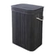 thumbnail image 1 of Cesta de bambú para la ropa sucia con tapa, cesta de almacenamiento para dormitorio , sala de estar Gris oscuro, 1 of 9
