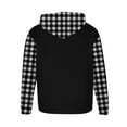 thumbnail image 4 of Mens Big & Tall Hoodies Plus Size M-5X Fleece Lined Sweatshirts with Pockets Pullover Long Sleeve Plaid Printed Thermal Athletic Workout Hoodie Tops, 4 of 5