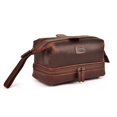 thumbnail image 1 of Neceser LEATHER VILLAGE de piel auténtica Dopp Kit, tamaño grande, 1 of 7