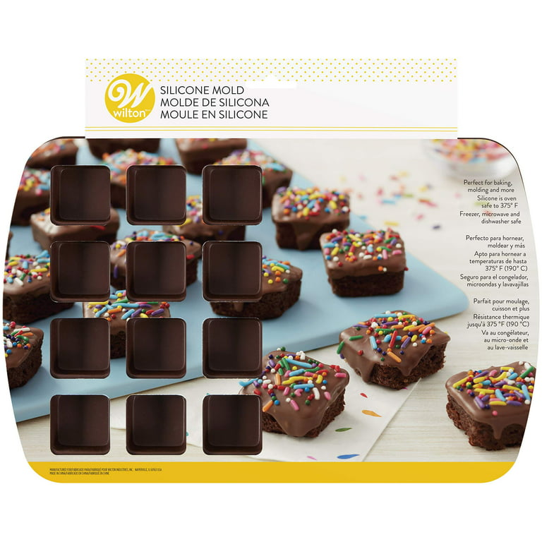 Wilton Bite-Size Brownie Squares 24-Cavity Silicone Mold