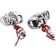thumbnail image 4 of (Plata-67*47mm,M10mm)2 uds. Señales de giro LED de calavera Punk para la mayoría de las motocicletas, accesorios de reacondicionamiento personalizados para motocicletas de 12V, 4 of 5