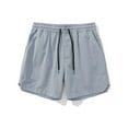 thumbnail image 5 of WAENQINLA Men's Quick Dry Beach Shorts Elastic Waist Drawstring Gym Shorts Solid Color Athletic Workout Shorts 4 Inch Blue Shorts,Size M-XL, 5 of 8