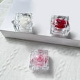 thumbnail image 6 of Pink Everlasting Flower Acrylic Jewelry Box Small Gift For Wife Transparent Acrylic Everlasting Flower Ring Box Proposal Rose Box, 6 of 7