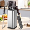 thumbnail image 2 of 13Pcs Kitchen Chef Knife Block Holder Set,Stainless Steel Japanese Knives with Sharp Damascus Laser Blade and Wooden Handle, 2 of 5