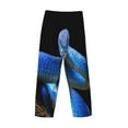 thumbnail image 5 of Xecao Blue Viper Snake Men's Straight Lounge Pajama Pants: The Ultimate in Comfortable Sleepwear, 5 of 9