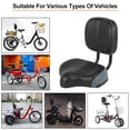 thumbnail image 3 of Suodoka Asiento de Bicicleta Cómodo con Respaldo para Hombres y Mujeres, Sillín Ancho para Bicicletas Estáticas, Eléctricas y Triciclos, Diseño Ergonómico, Gris, 3 of 9