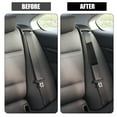 thumbnail image 6 of Unique Bargains 4 Pcs Plush Car Seat Belt Protector Pads Shoulder Strap Seatbelt Soft Comfort Covers Black Black, 6 of 7