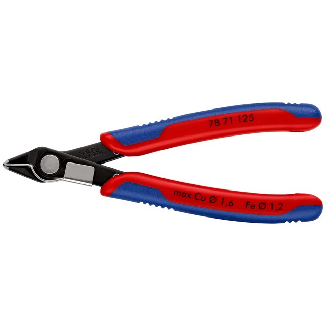 KNIPEX 78 71 125 SB Electronic Super Knips© Con fundas en dos componentes bruñido 125 mm
