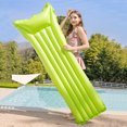 thumbnail image 4 of Tumbona flotante inflable para piscina, Color sólido, plegable para Lake Beach (verde), 4 of 6