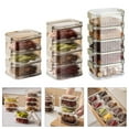 thumbnail image 2 of Clear View Stackable Seasoning Jars Sealed Kitchen Storage Container Safe Plastic For Organizing Spices Pepper, 2 of 8