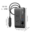 thumbnail image 2 of Xuewenshw 200W Car Power Device. Transforms 12V To 110V/220V AC. Has PD 18W USB C Two USB Ports QC3.0 Quick Charging LED Indicator And Car Socket Attachment. Comes In Black. Fanttik Screwdriver, 2 of 2
