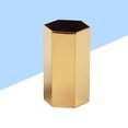 thumbnail image 3 of WORGEOUS Organizador de pluma hexagonal creativo Organizador de contenedores Metal Desktop Caja de almacenamiento de artículos de estudiante Suministros de oficina (Dorado), 3 of 7