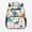 Cartoon Dinosaur & Rainbow Pattern, variant on Chririnla Astronaut Sharks in Space Toddler Backpack for Toddler Girls, Polyester Breathable Kids Preschool Durable Polyester Backpack for Kindergarten Travel