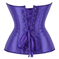 thumbnail image 5 of DondPO Womens Corset,Women’s Overbust Sweetheart Plastic Corset Bustier Top Black Corset Vintage Satin Underbust Corset,Plus Size Corset,Corset Tops for Women Purple 3XL, 5 of 5