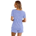 thumbnail image 2 of Anygrew Summer Pajama Sets For Womens Shorts Soft Pj Set 2 Piece Sleepwear With Pockets, 2 of 6