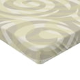 thumbnail image 2 of Ambesonne Grey Fitted Sheet, Vintage Swirling Floral, Twin Size, Khaki Beige, 2 of 3