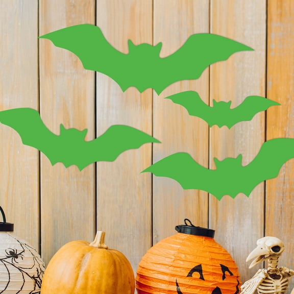 KMMYS 16Pcs Halloween Bats 3D Wall Stickers, Halloween Decor, 3D Effect Bats, Unique Designs for Home Decoration, Adhesive Bats for Windows and Walls, Halloween Party Decoration