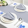 thumbnail image 4 of 30 Pack Ivory Satin Napkins 17 x 17 Inch, Square Soft Table Dinner Napkins for Weddings Banquets Parties, 4 of 7