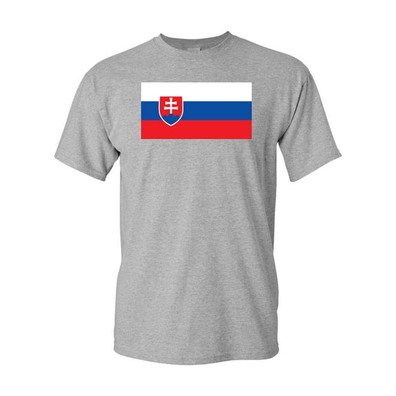 Slovakia Country Flag Adult DT T-Shirt Tee