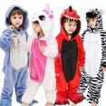 thumbnail image 4 of Kigurumi-pijamas de animales para niños y niñas, ropa de dormir de invierno para niños de 4, 6, 8, 10 y 12 años, disfraz de unicornio y gato, 4 of 4