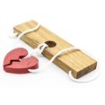 thumbnail image 2 of Two Lovers Heart (Large) - String Wooden Puzzle, 2 of 2