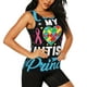 thumbnail image 2 of Fotbe I Love My Autism Blusas Sin Mangas para Mujer – Estilo Casual, Corte Suelto, Slim-Fit, Cuello Redondo Deportivo, Tops de Verano para Gimnasio y Yoga-XX-Large, 2 of 7