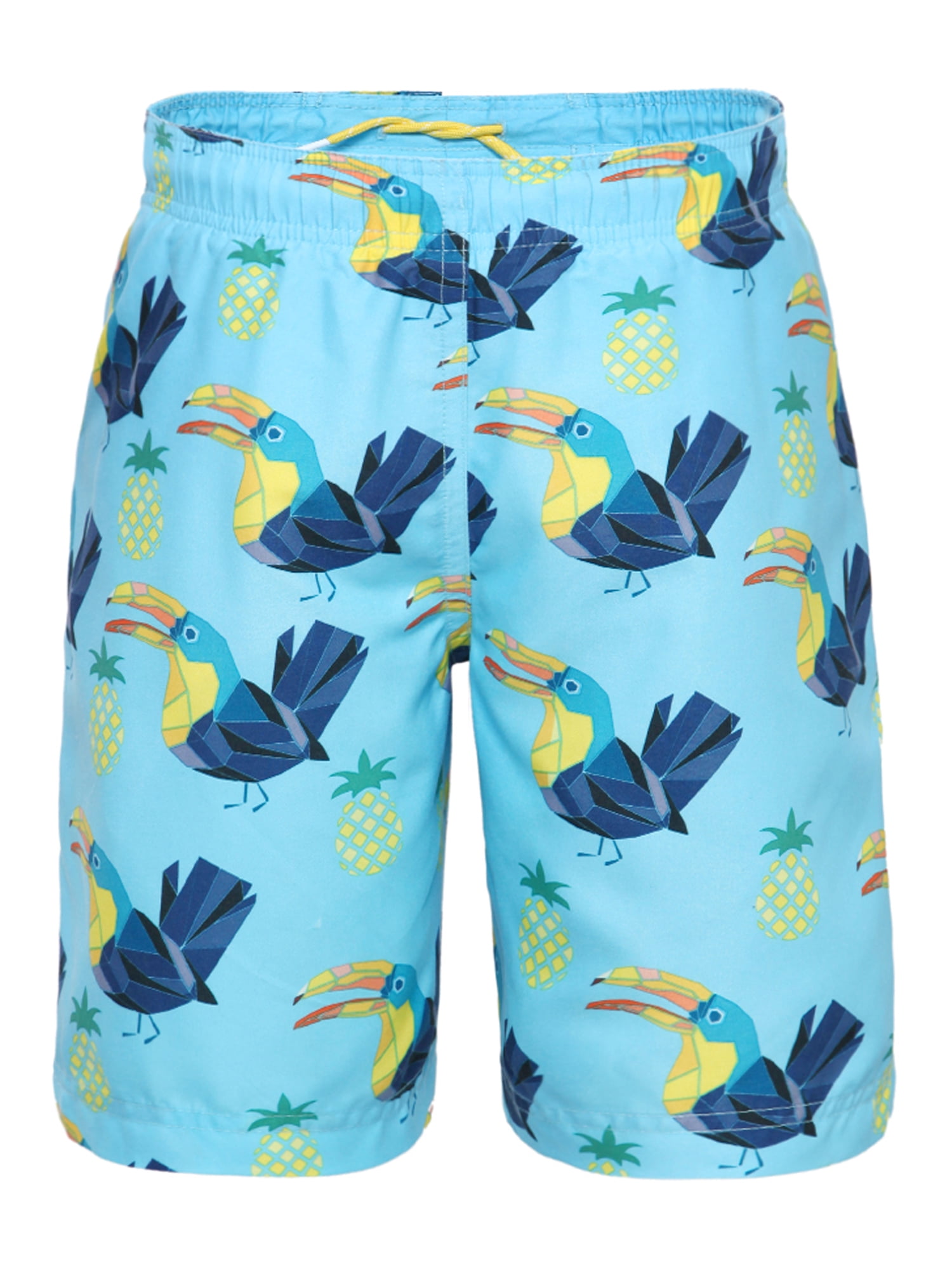 Rokka&Rolla Boys' Swim Trunks with Mesh Lining, UPF 50+ Sizes 4-18