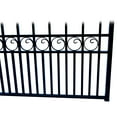 thumbnail image 2 of ALEKO Black London Style Steel 12 x 6 ft Dual Swing Driveway Gate, 2 of 11