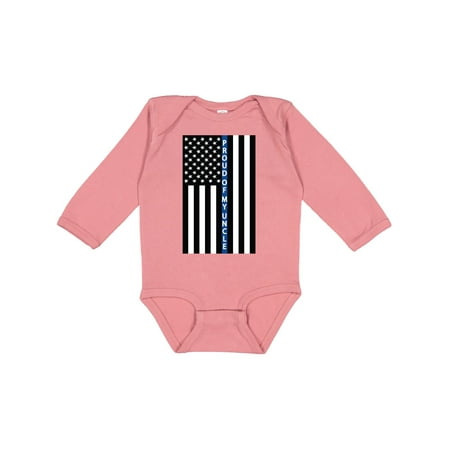 

Inktastic Uncle Police Officer Sheriff Gift Baby Boy or Baby Girl Long Sleeve Bodysuit