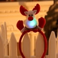 thumbnail image 2 of Luz Led parpadeante, suministros de fiesta, diadema luminosa LED para niñas, diadema de Reno de Navidad ligera, 2 of 4