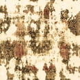 thumbnail image 1 of Ahgly Company Indoor Square Abstract Brown Modern Area Rugs, 5' Square, 1 of 4