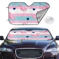 thumbnail image 4 of Goofa Flamingo1 Printed Car Windshield Sunshade,Foldable Reflective Sun Visor,UV Protection Heat Blocker Sunshade,Car Cooling Accessory-Small, 4 of 7