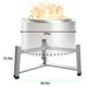 thumbnail image 4 of Soporte de horno, accesorios de tazón de fuego de acero inoxidable, herramientas de chimenea al aire libre, 4 of 8