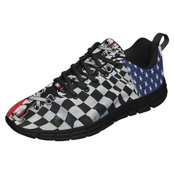Dirt Track Racing Running Shoes Sneakers Mesh Black Size 3.5
