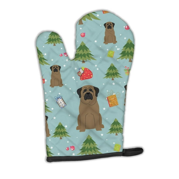 Christmas Bullmastiff Oven Mitt