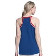 thumbnail image 2 of Women's G-III 4Her by Carl Banks Royal Texas Rangers Curveball Racerback Tank Top, 2 of 2