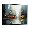 thumbnail image 2 of Designart "City Utopia I" Abstract Collages Floater Framed Canvas Print, 2 of 7