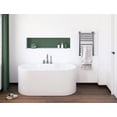 thumbnail image 2 of Cosmo White High-gloss  Center Drain Acrylic Free-standing Tub, 2 of 7