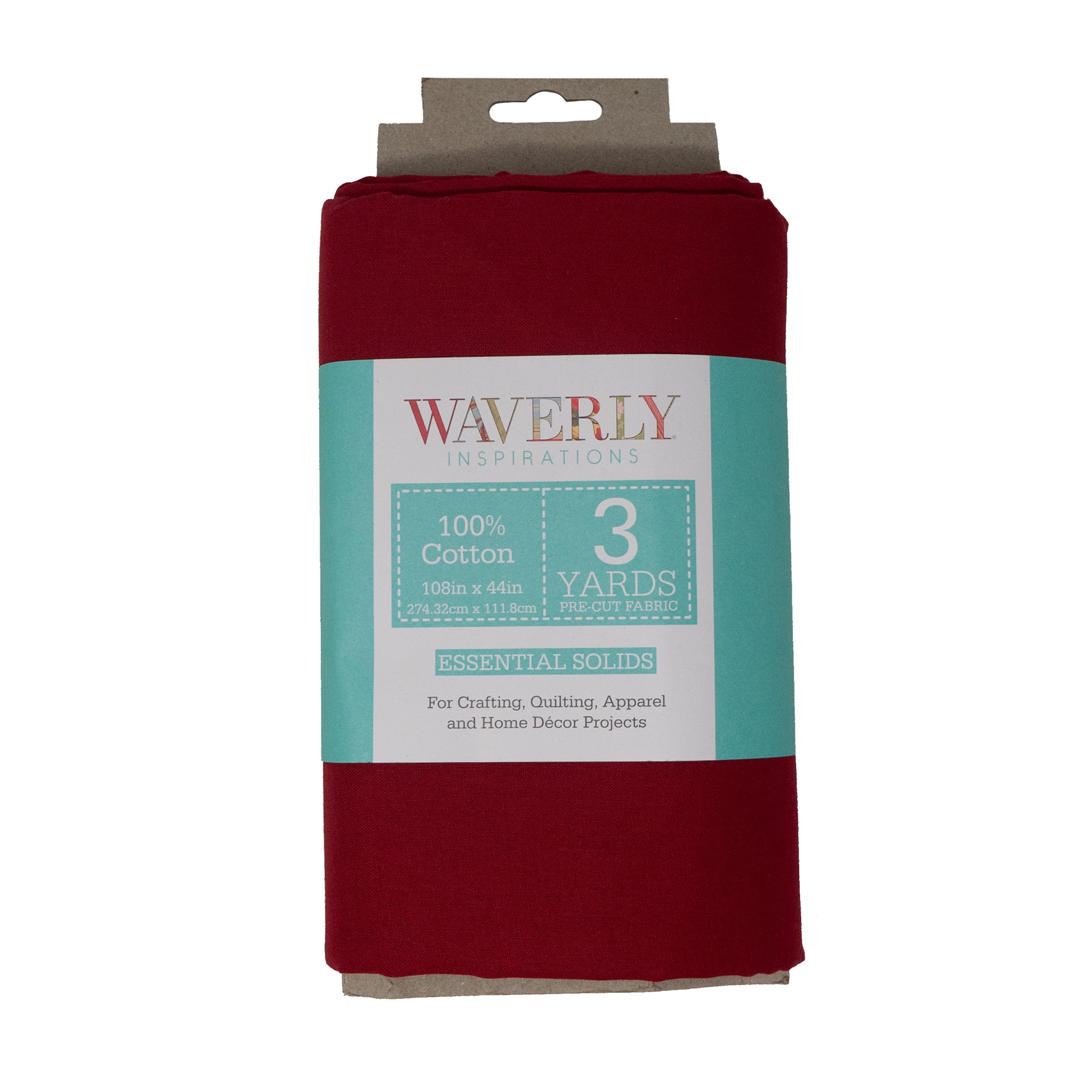(2 pack) Waverly Inspirations 3 Yard Cut 100% Cotton Solids Fabric, Lacquer, 44\" Wide for Quilting & Sewing