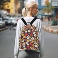 thumbnail image 7 of FORMRS Mini Backpack Purse for Women Travel Daypack Casual Shoulder Bag, Red Floral, 7 of 7