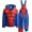 Red/Blue, variant on Marvel Spider-Man Boys Snow Suit Set - 2 Piece Spidey Miles Morales Insulated Boys Ski Jacket & Snow Bib