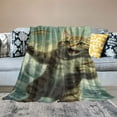 thumbnail image 2 of BCIIG Funny Cat Throw Blanket - Ultra Soft, Plush, Lightweight, Warm, Fuzzy Flannel Blanket for Couch, Bedroom, Travel, Sofa, Living Room, Outdoor  40x50in, 2 of 6