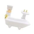 thumbnail image 1 of Juego de baño en Miniatura Zulema cerámica inodoro 1/24, 1 of 7