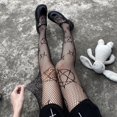thumbnail image 1 of Kawaii Medias Elásticas De Red Para Mujer Kuromied Diseñador Lindo De Dibujos Animados Lolita Goth Pantimediaspangjing, 1 of 4