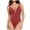 Red, variant on HNMKIU One-Piece Swimsuit Women V Neck Backless Thong Bodysuit Style Sleeveless Tank Top Swimsuit Womens Bathing Suits One-Piece Black,L